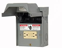 60A Fusible A/C Pull-out w/GFCI Duplex Receptacle