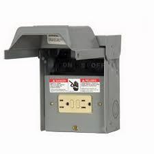 (image for) 60A Non-Fusible A/C Pull-out w/GFCI Duplex Receptacle